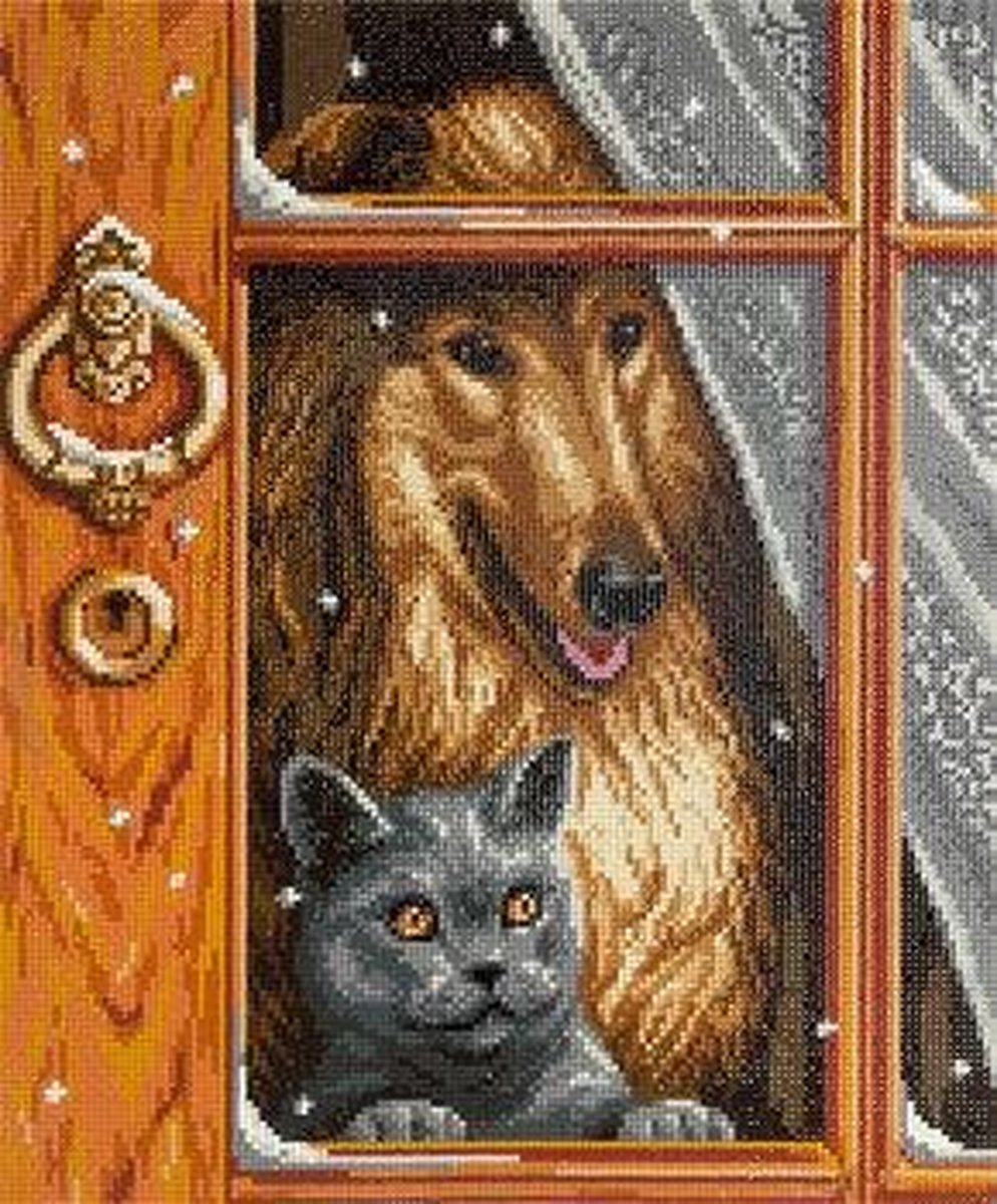 Diamond Painting Freyja Crystal | Cat and Dog